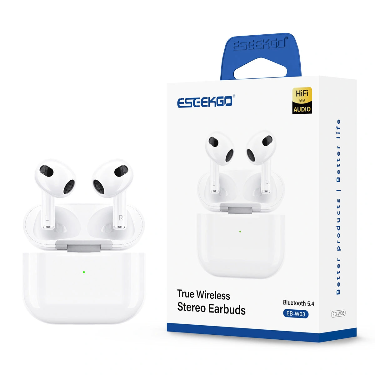 Eseekgo True Wireless Earbuds - Bluetooth 5.4 Tws Earphones