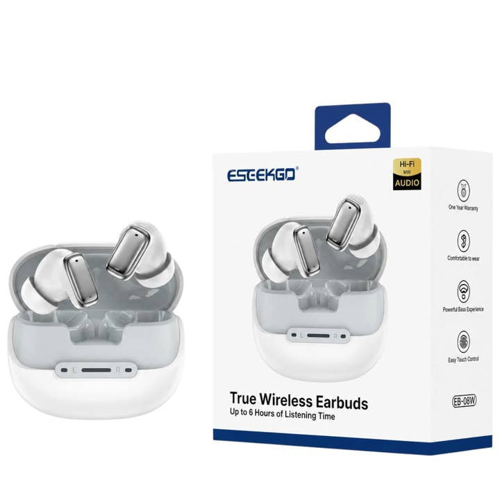 Eseekgo Premium Hi-Fi True Wireless Earbuds - White EB08W