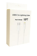 10FT USB-C to Lightning PD Fast Charging Cable - MW850